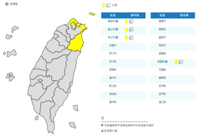 大雨灌4縣市！入夜探底僅12度 